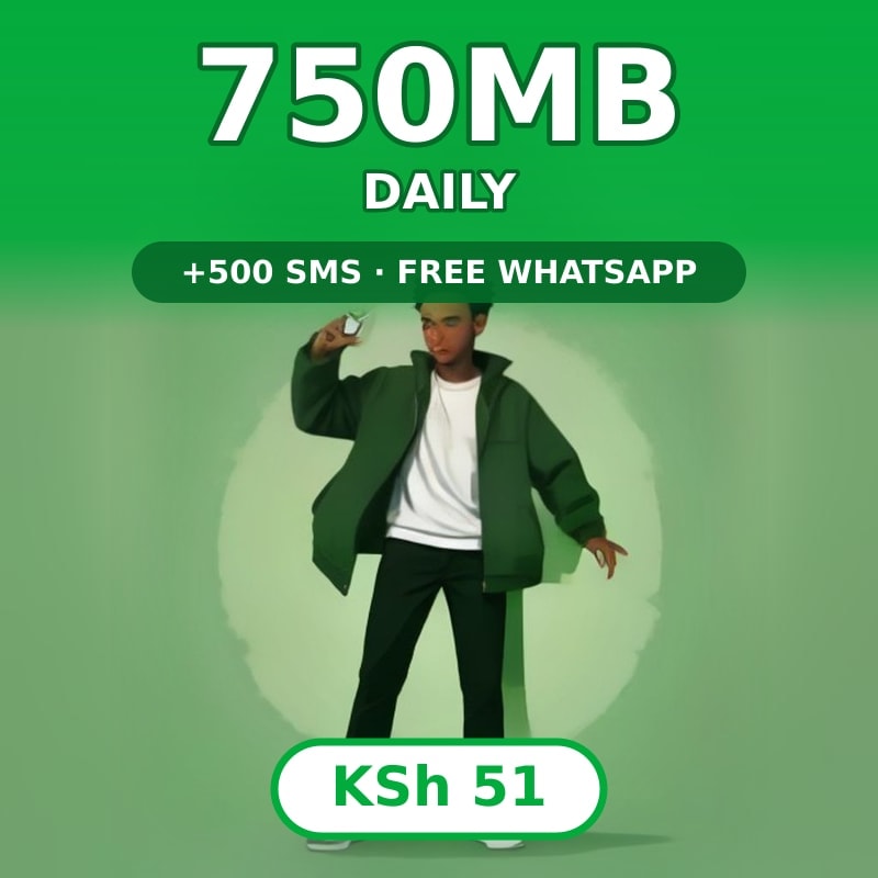 Daily 750MB + 500SMS + FREE WhatsApp